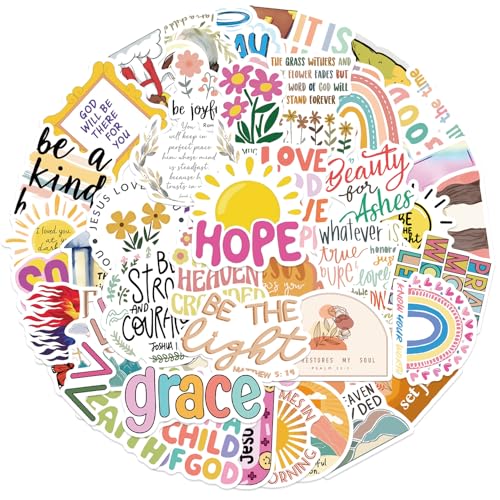 Motivational Stickers - 200Pcs Inspirational Stickers, Affirmation Stickers for Teens Adults Students, Waterproof Planner Sticker for Water Bottle, Laptop, Journaling, Christian Stickers - Colorful