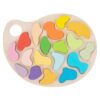 MotiveTech Matching Board with Color Labels Child-Centered Shape Matching Puzzle Early Learning Shape Sorter for Young Children, Kindergarteners