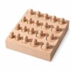 MotiveTech Peg Toy with Wooden Base Beech Wood Child-Centered Insertion Toy Unpainted Peg Puzzle for Playroom