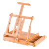 MotiveTech Table Sketch Box Easel Beechwood Foldable Desktop Easel Beech Wood Tabletop Painting Stand for Studio, Wood