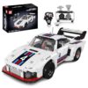 Mould King 10267 Sports Car Building Set, 935 Style Racing Car Model, 1443 Pieces Performance Vehicle Building Kit, Collectible Display Model for Home Office Decoration