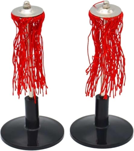 MOWFXUA 2 Pack Silk Static Feather Electrostatic Attraction Repulsion Demonstrator Frictional Electrification Physics Experiment Kit Electrostatics Teaching Instrument for Junior High School Science