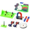 MOWFXUA Junior Science Magnetism Experiment Set Bar Ring Magnets with Compass Kit Basic Physics Lab Equipment Educational Tools Teaching Tool for Students Classroom Learning