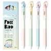 MOZXIRZ 4 Pcs Cute Retractable Pens Funny Bird Gel Pens 0.5mm Fine Point Black Ink Smooth Writing Pen Kawaii Pastel Pen for Women Girls Boys Men Office School Supplies (Bird)
