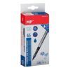 MP - Pack of 12 Liquid Ink Pens with Durable 0.5mm Ballpoint Pen Tip Suitable for School and Work Blue