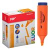 MP - Pack of 12 Water-Based Fluorescent Highlighters, Beveled Tip, Anti-drying, for Students, Children, Teens, Adults, School and Work Use