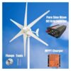 MPPT 3KW 12V 24V 48V Permanent Magnet Wind Turbine Generator Power Kit