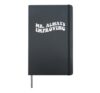 Mr Always Improving Retro Motivational Graphic for Him Hardcover Journal, Black