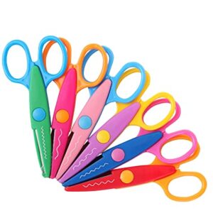 Mr. Pen- Craft Scissors Decorative Edge, 6 Pack, Bright Zig Zag Scissors