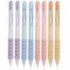 Mr. Pen- Retractable Gel Pens with Ruler, 5 Pack, Black Ink Gel Pens, for School, High-School, Cholleg, Office, Home