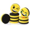 Mr. Pen- Round Magnetic Dry Erase Erasers, 8 Pack, Smiley Design
