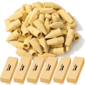 Mr. Pen- School Eraser Combination Set, 66 Pack, Yellow