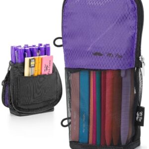 Mr. Pen- Standing Pencil Case Pouch, Sit & Lay Mesh-View Design
