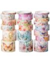 Mr. Pen- Washi Tape Set, 20 Rolls, Assorted Sizes, 4.37 Yards/Roll