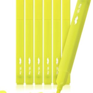 Mr. Pen- Yellow Aesthetic Bible Highlighters No Bleed Through, 6 pcs
