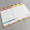 Mrs. D's Corner Weekly Desk Game Plan Notepad | 50 Sheets 16.75"x12" | Giant Teacher To-Do List & Organization Mat (50 Weeks) [Flexibound]