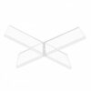 MsaHeuto Acrylic Shelf Book Stand Holder Display Rack with Acrylic Hands Reading Non Slip and Quick Assembly Suitable for Kitchen Counter Office Study Table, E