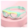 MSLSOIAB Goggles Boys' Anti-fog Swimming Glasses Girls' Big Box Cap