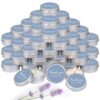 MTLEE 50 Pcs Haze Blue Wedding Thank You Candles Gifts for Guests, Bridal Shower Baby Shower Favors, 1 oz Mini Blue Lavender Scented Soy Wax Candles Tin Bulk for Birthday Aromatherapy Party Favors