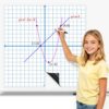 MucaDopia Giant Magnetic XY Coordinate Grid Paper Large Dry Erase Graph Chart Board for Whiteboard Elementary Middle High School Math Classroom Must Haves Teacher Essential Supplies Math Manipulatives