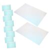 MUCKLILY Holographic Craft Paper Pet Material 10 Sheets Self Adhesive Vinyl Sticker Film Iridescent Effect Decorative Film for Arts and Crafts Projects and Window Decals