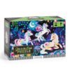 Mudpuppy Unicorn Dreams Glow in the Dark Puzzle – 100 Piece Puzzle Featuring Magical Unicorns and Glow Effect