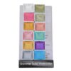 MUELODSIC 1 Box of Professional Shimmer Solid Watercolor Set with Pearlescent Pigment Powder, Vibrant Colors, Convenient to Use for Painting and Manicure Decor