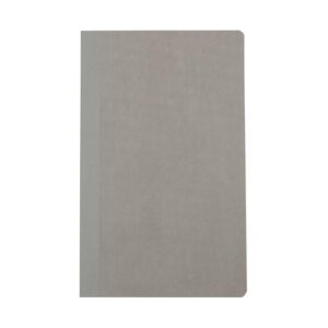 Muji 2185190 Premium Paper Slim Notebook, Horizontal Ruled Vertical Dots, A5 Slim, Light Gray, 40 Sheets