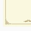 MUKSUET 200 Pcs Blank Certificate Paper, 8.5 x 11 Inch Printable Gold Border Award Paper for Diploma, Appreciation, Employee Recognition