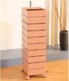 Multi-Layer Rolling Storage Cart with Drawers,360° Swivel,White Seven-Tier Organizer (Ten layer)
