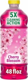 Multi-Surface Cleaner Liquid, Cherry Blossom Scent, 48 Fl Oz Household Cleaning Solution for Floors, Tile, Sealed Wood, Kitchen and Bathroom Surfaces