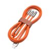 Multi Charging Cable 3 in 1 Charger Cord, Multiple Rapid Cable USB Charging Cable Multi Phone Charger Cord with Type C Micro Lightning USB Connectors for Cell Phones