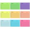 Multicolor Inner self-Adhesive Notes, to-do Notes, 9 Bright Colors,