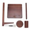 Multifunctional Magnetic Wooden Yarn Holder, Yarn Rack Stand for Knitting Crocheting, Wooden Yarn Spinner with Phone Holder, Solid Wood Yarn Ball Holder for Crafters and