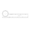 Multifunctional Slide Ruler for Flight Marine Navigation Plotting Featuring Electronic Backup As Easy to Use Navigation Ruler