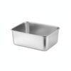 Multipurpose Stainless Steel Square Container with Lid, Stackable Metal Food Storage for Lunches, Leftovers, and Pantry Organization (1 Piece)
