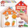 MUONE Montessori Busy Book Color Sorting Toys for Toddlers 2-3 Years