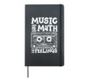 Music Is Math With Feelings Hardcover Journal, Black