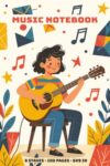 Music Notebook for Teens – 100 Blank Sheets, 8 Staves Per Page: Staff Paper for Kids, Students and Beginners | 6x9 in | Composition and Songwriting