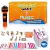 Music Party Game-New Music Version of Family Card Game, Ultimate Music Trivia Challenge for 2-10 Players,125 Lyric Cards, Microphone & Games Board Perfect for Adults & Music Lovers Games Night