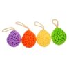 MUSISALY 4pcs Bath Exfoliating Sponge Honeycomb Body Scrubber Water Drop Shape for Adults and Multi-Color Shower Skin Massager Bathing Accessories Random Color