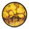 MUSM 10 Inch Round Wall Clock Battery Operated Modern Analog Clock