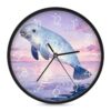 MUSM 10 Inch Round Wall Clock Battery Operated Modern Analog Clock