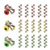 MUUNNN 60pcs Dumbbell Eyes Fly Tying, Fly Tying Eyes Realistic Brass Fly Tying Barbell Eyes Assortment 5.0mm