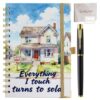 Muzuis Realtor Gifts for Women Real Estate Agent Gifts Spiral Notebook Journal with Pen Everything I Touch Turns to Sold Thank You Gift Closing Gift for Realtor Real Estate Agent