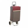 MVQJSUCI Shopping Cart Utility Trolley Grocery Cart Foldable Carrier Rolling Bag with Multi-Functional Cart and Space-Saving Storage Suitable for Seniors Home, Grey