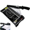 MXJCKSOQ Manual Rotary Paper Trimmer for Accurate Fast Cutting - Multi-Function Cutter for Home, Office, School, Crafting, and Professional Projects