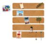 Mxlvst 5 PCS Felt Pin Board Bar Strips Self Adhesive Small Cork Strip
