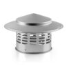 MXXADHPL Round Chimney Cap with Stainless Steel Fireplace Exhaust Cover, Rain Protection for Roof Flue, Easy Install