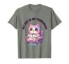 My Cat Is My Therapist Funny Cat Women Design T-Shirt, Men, Olive Heather, Small
